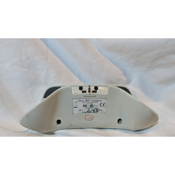 Microsoft Xbox 360 Keyboard Chatpad White Controller Attachment Untested - Picture 2 of 4